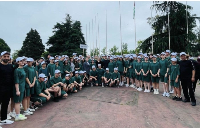 Сборная команды города Сухум принимает участие в XVI Республиканской Спартакиаде школьников Абхазии